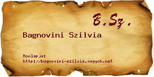 Bagnovini Szilvia névjegykártya